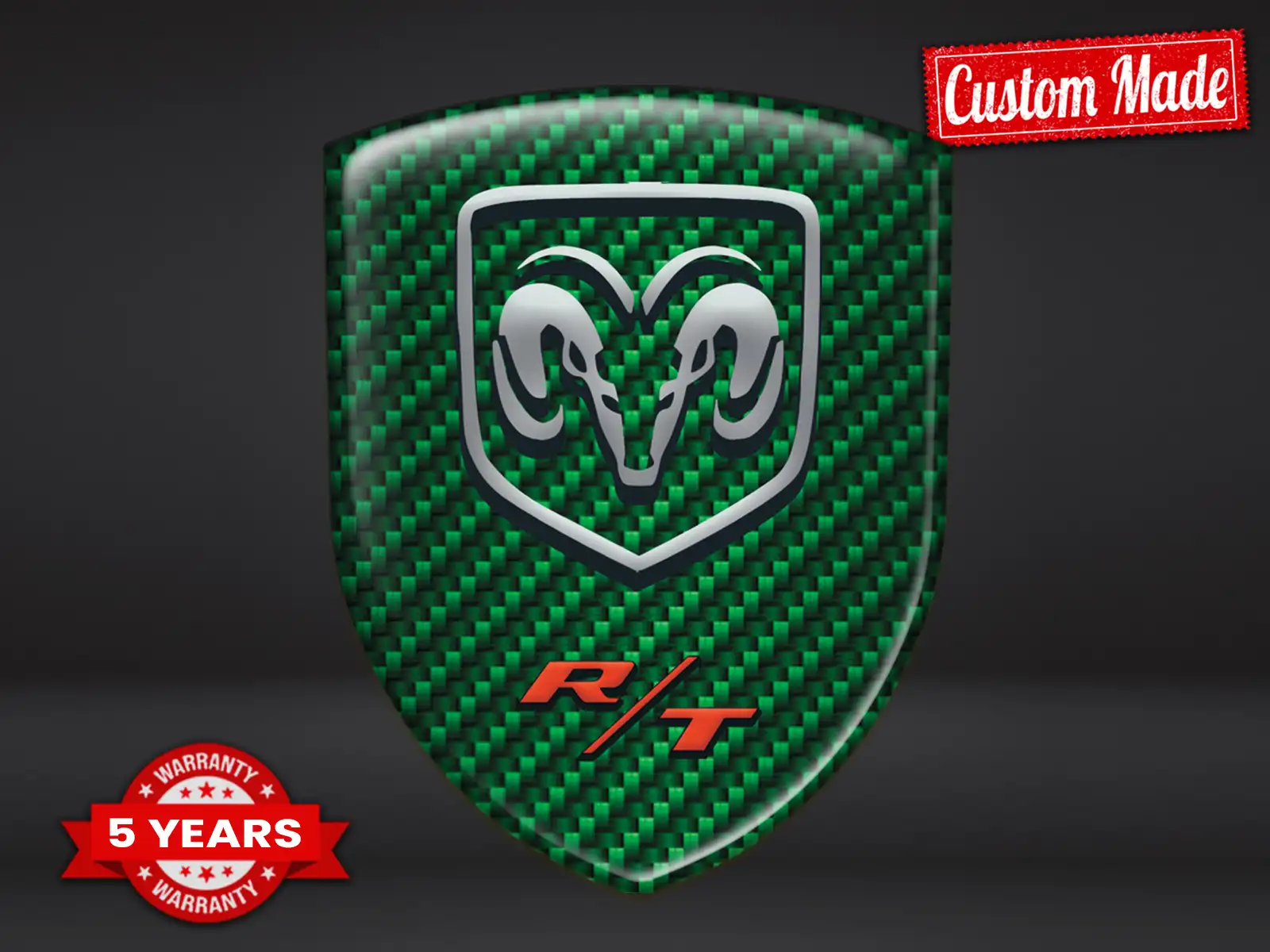 Dodge Calcomanías Cúpula Personalizadas Acabado Elegante 